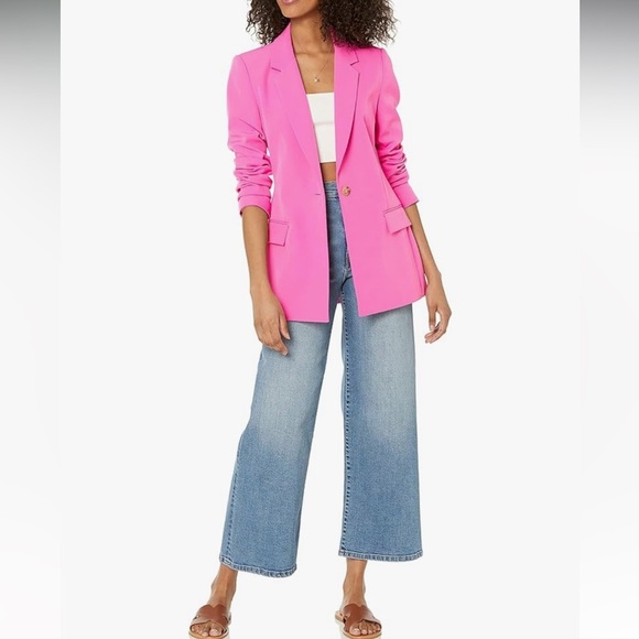 The Drop Pink Blazer Sz L Women Designer Blazer - Picture 5 of 5